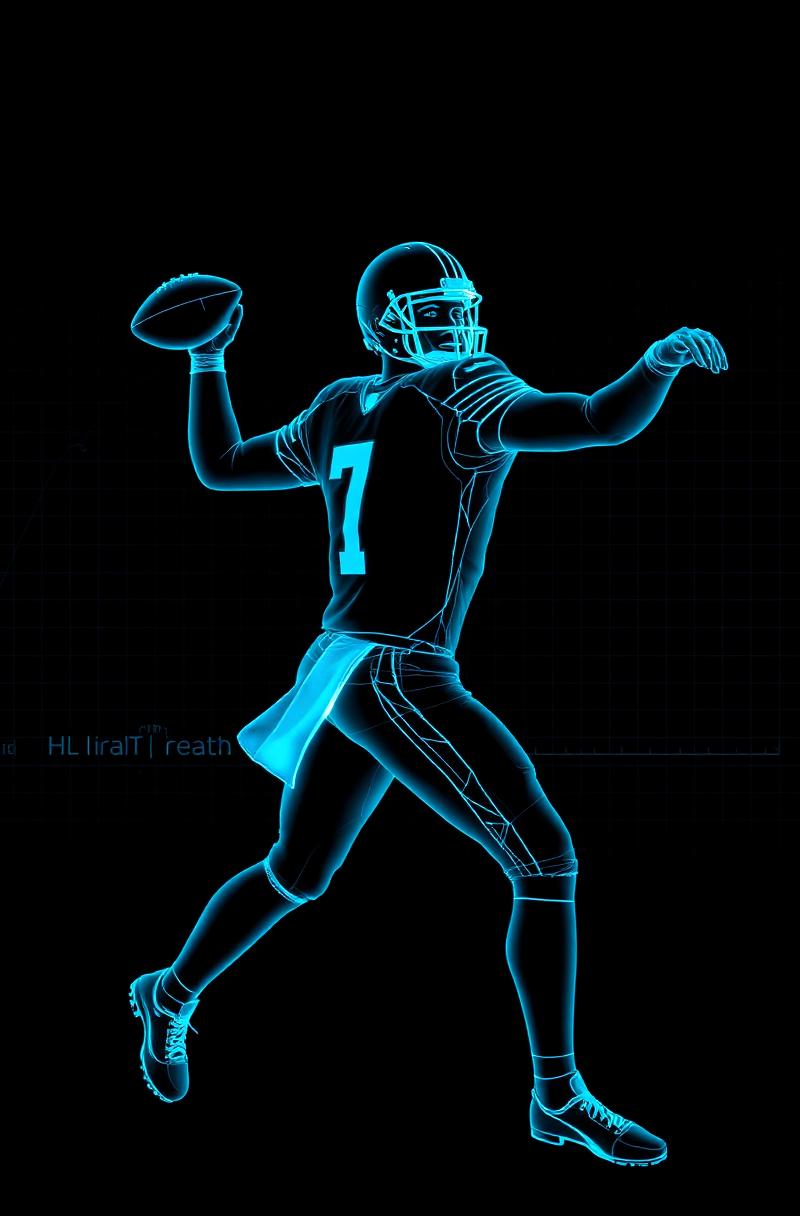 Composite athlete silhouette
